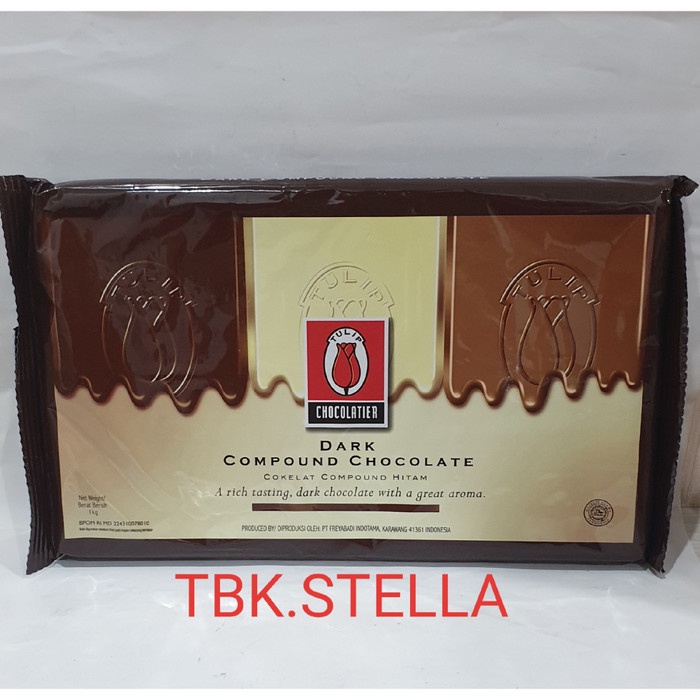 

Ready" Dark Compound Chocolate Tulip (1 Kg)