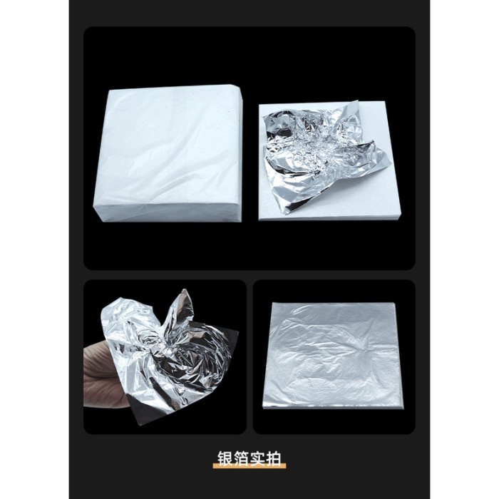 Bakindo 50 Lembar Edible Leaf Sheet Gold Kertas Emas Dekorasi Makanan