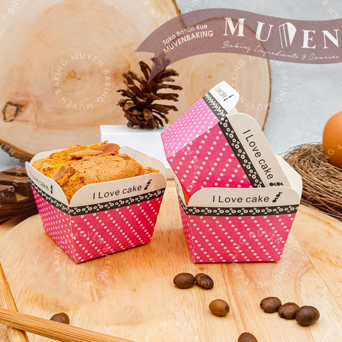 PAPER CASE ROTI ( CUP MUFFIN KOTAK ) KERTAS BAKING BLUDER BRUDER