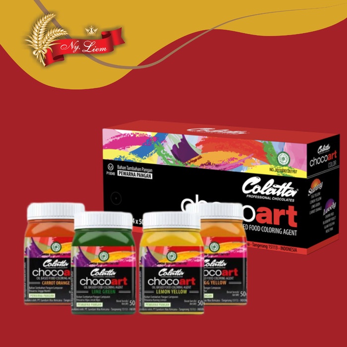 

Ready" Colatta Chocoart Pewarna Cokelat / Oil Base Coloring Agent 50 Gram