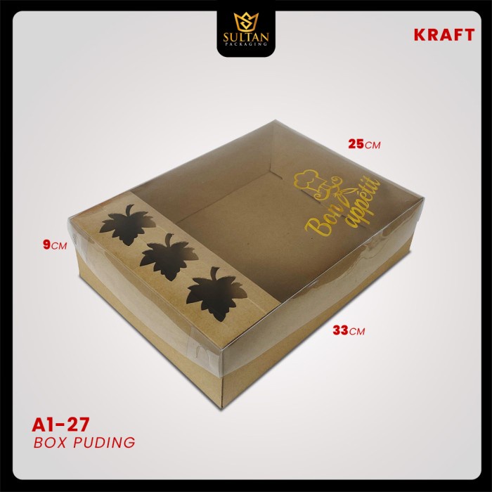 JTTOP" KOTAK KUE PUDING MIKA TRANSPARAN - DUS MIKA PUDING - B74