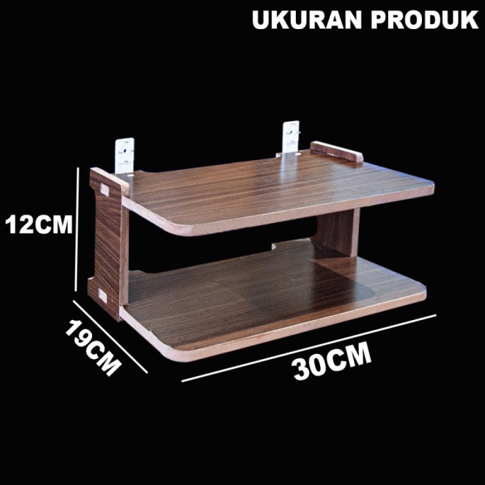 

BARANG TERLARIS Rak Modem Wifi Router STB Set Top Box Dvd Decorder Gantung Dinding Vcd