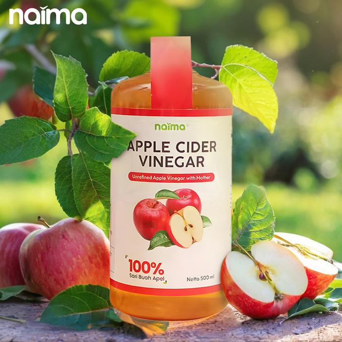 

Naima Cuka Apel 500Ml With Mother Cuka Apel 500 Ml Organik Best Seller