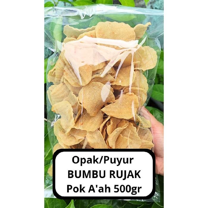 

Opak (Puyur Bumbu Rujak 500gr)Mentah Pok A'ah Singkong Keripik CemilanGurih Food Makanan