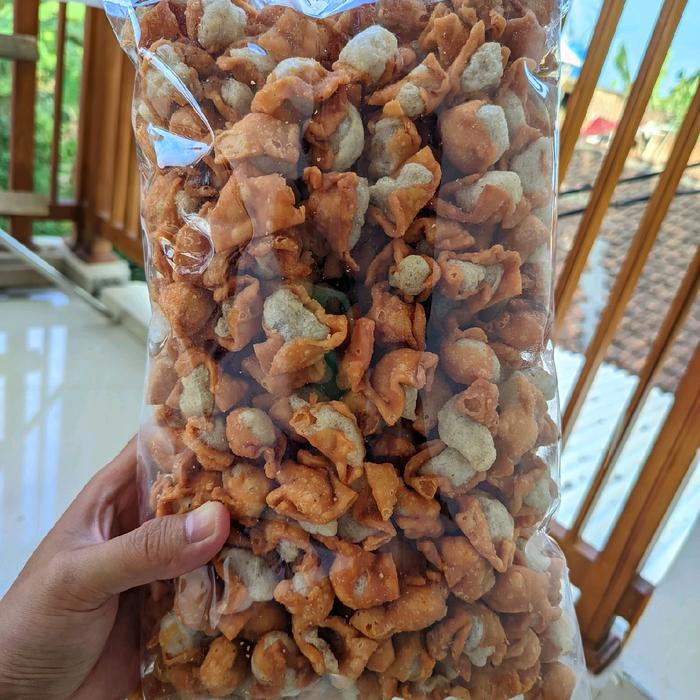 

1KG Siomay Mini Kering Crispy Original Cemilan Kang Asep Snack Food Makanan