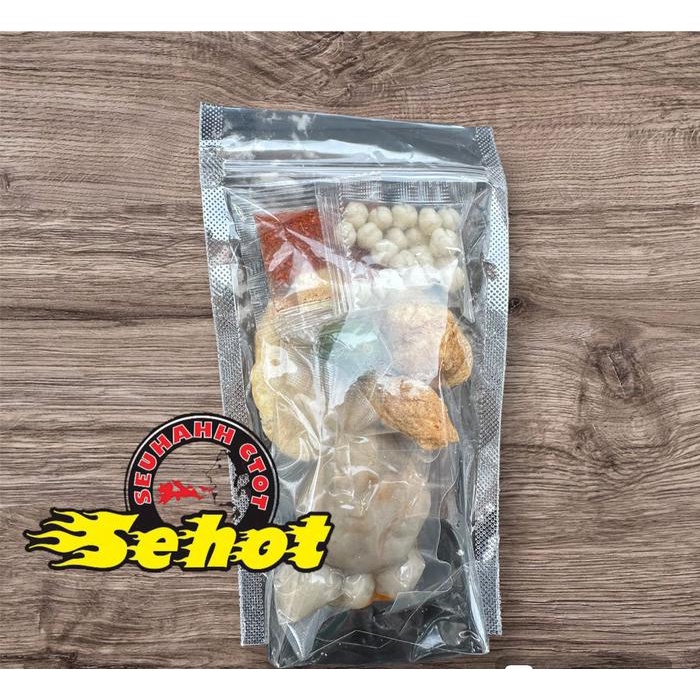 

5 BUNGKUS BASO ACI ISIAN TETELAN JANDO MERCON PEDAS Food