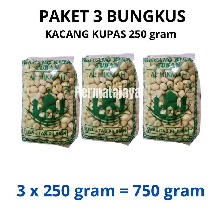 

3 Bungkus Kacang Kupas Berat 250 gram Camilan