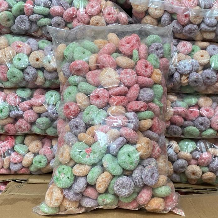 

DONAT GETAS MANIS WARNA WARNI 1.5 KG CEMILAN MANIS
