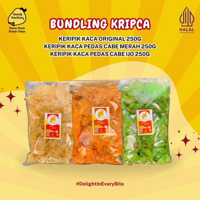 

SF Paket Bundling Keripik Kaca Basreng Makaroni Pedas Daun Jeruk Isi 250g - Snack Makanan Ringan -