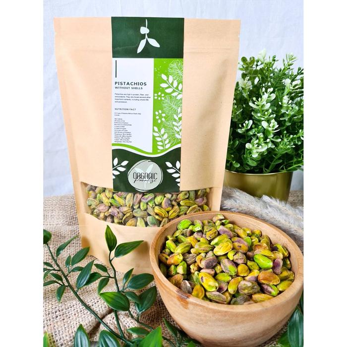 

Kacang Pistachio Kupas Mentah 100 gram / Raw Pistachio Peeled 500 Gram Natural