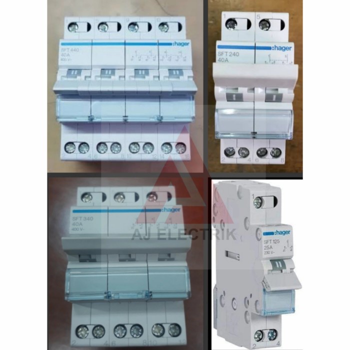 TOP HAGER OHM SAKLAR / COS MODEL MCB 3POLE 40AMPERE SFT340 -