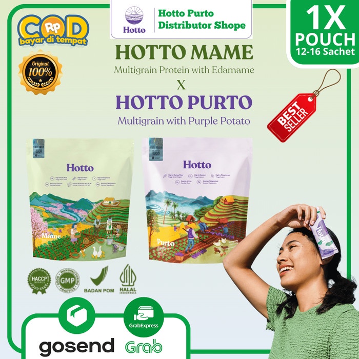 

Terbaru!! Most Recommended!!! New Hotto Mame Protein Multigrain With Edamame 2 Pouch 24 Sachet Cod