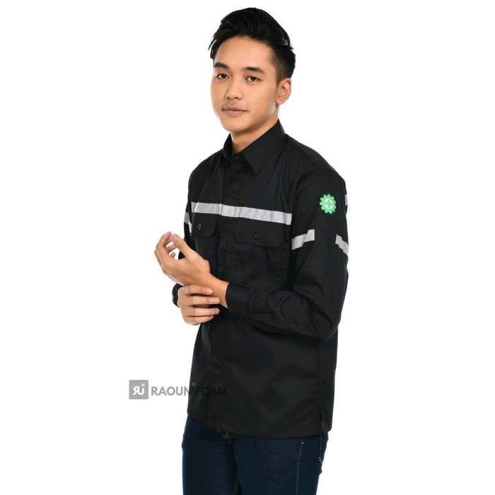 Kemeja proyek lapangan/Baju seragam safety/Seragam proyek safety/Baju kemeja proyek pria/Baju safety