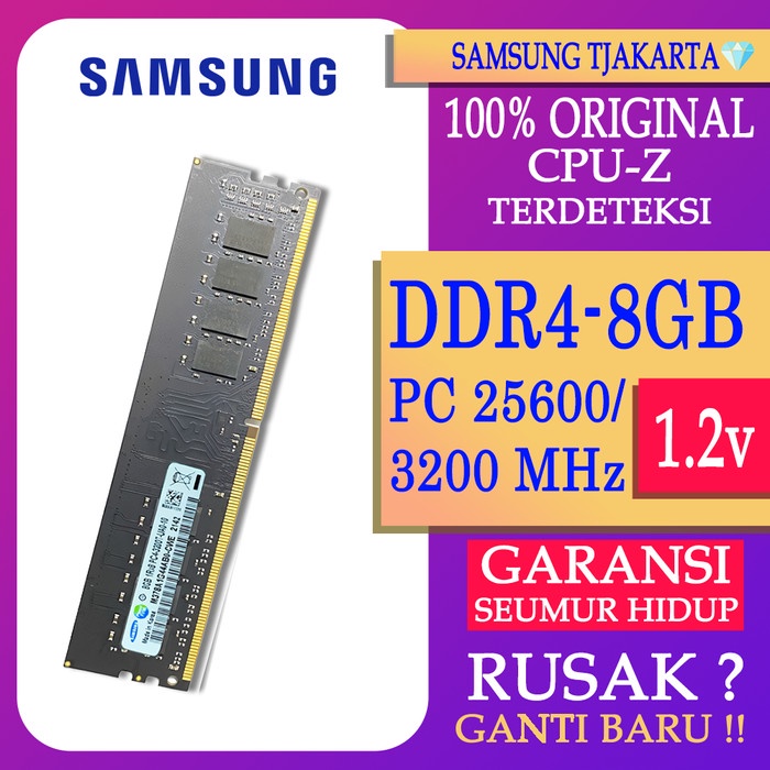 RAM PC SAMSUNG DDR4 8GB 25600 / 3200 MHz ORI RAM NB DDR4 8GB 3200 MHz