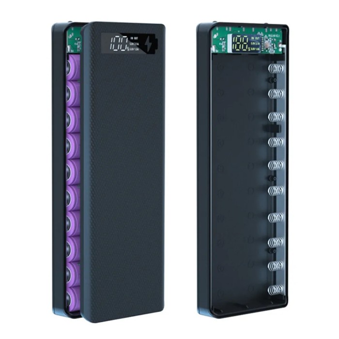 Quick Charge QC3.0 DIY 10 x 18650 Battery Power Bank Case Portable
