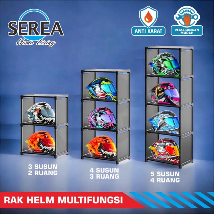 Rak Helm Multifungsi / Tempat Helm Multifungsi / Rak Helm Multiguna Portable / Rak Helm Portable