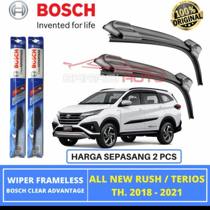 Wiper Bosch Original all new Rush/ Terios 2018-2022 frameless 22-16