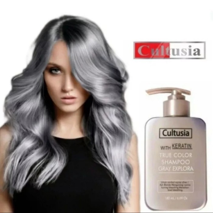 Cultusia Shampoo Grey Exploria Mempertahankan Rambut Warna Abu Abu