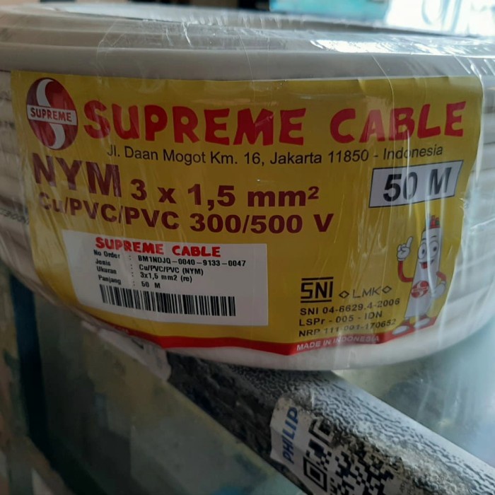 kabel supreme nym 3x1.5 50 meter