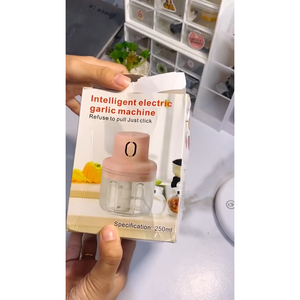 BEST SELLER KUKE USB MINI CHOPPER 100ML ELEKTRIK TANPA KABEL FOOD PROCESSOR BLENDER PORTABLE