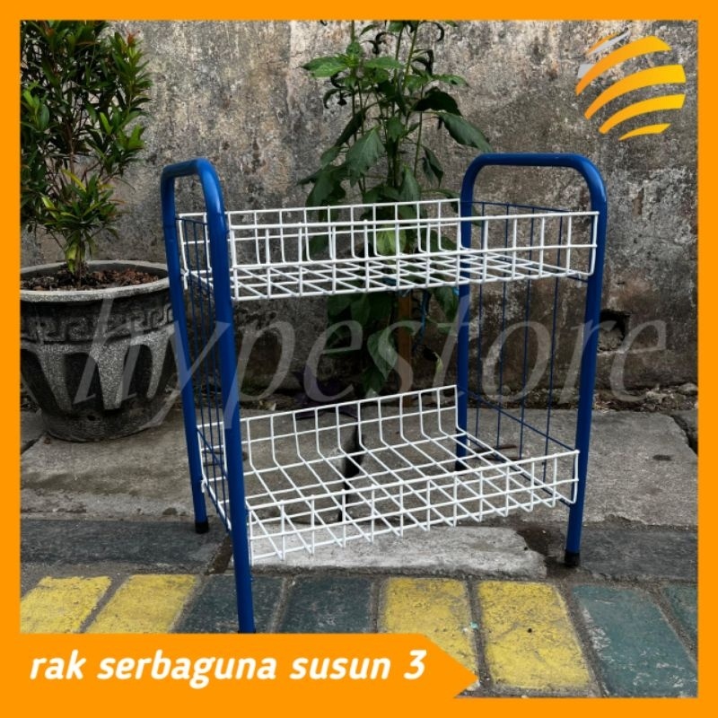 DISKON RAK CHIKI MINI BIRU SERBAGUNA SNACK MURAH/KERANJANG JAJAN/RAK TOKO JUALAN/RAK PENYIMPANAN/RAK