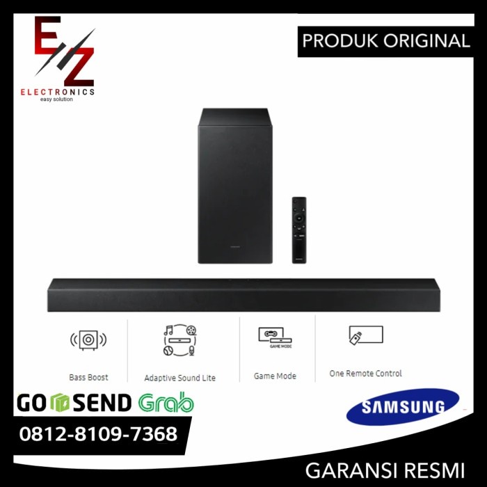 SAMSUNG SOUNDBAR HW-A450 WIRELESS BLUETOTH HW A450 OPTICAL 2.1 CHANNEL