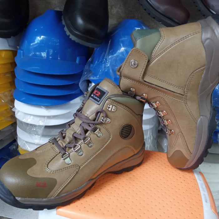 SAFETY SHOES K2 ORIGINAL TAN ( Cocok Untuk Outdoor, Tracking dsb)