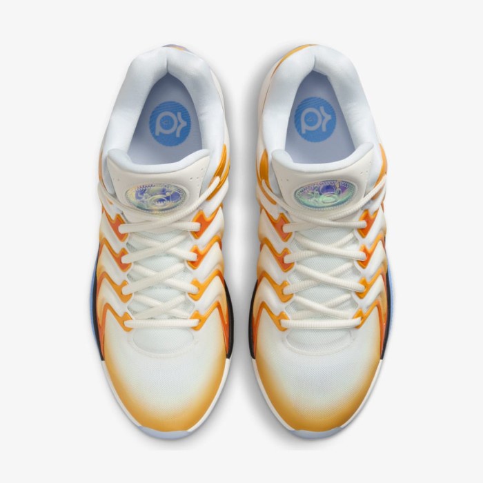 NIKE KD 17 EP SUNRISE WHITE UNIVERSITY GOLD SAFETY ORANGE FJ9488-700