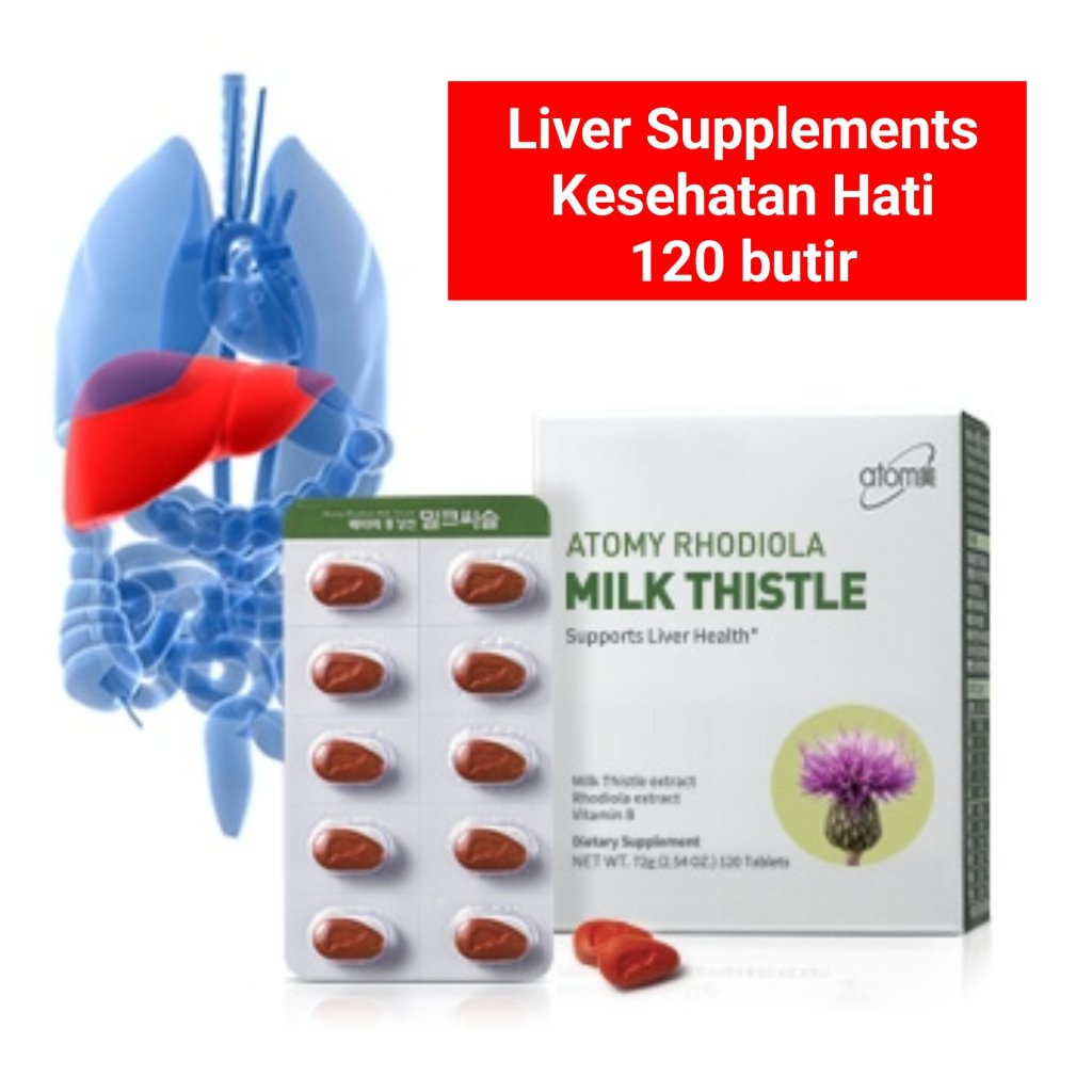 Atomy Rhodiola Milk Thistle Kesehatan Hati Kelelahan Fatty Liver