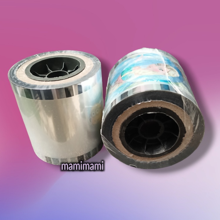 HJK Plastik Seal Cup Polos - Motif Plastic Lid Sealer Cup Motip (Kartun Buah Daun Teh Drink 4in1