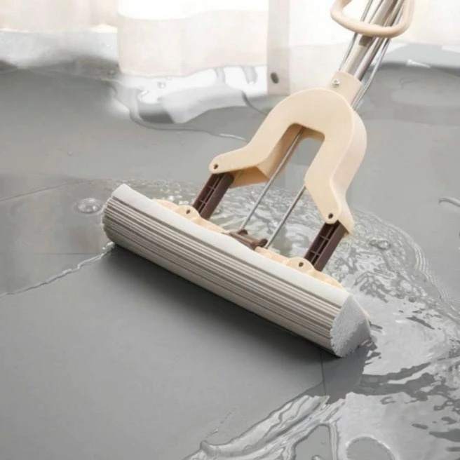 Gratong Dtg - Alat Pel Pengering Lantai Otomatis Magic Mop Spons 28Cm Pel Lantai Karet Peras