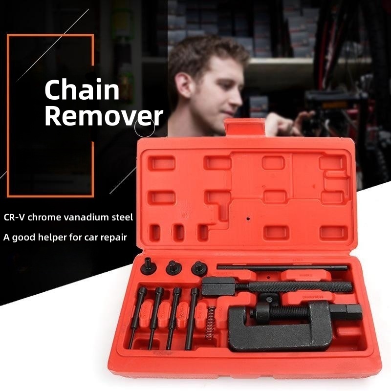 Universal Motorcycle Bike Chain Breaker Riveting Kit Motorbike Chain Breaker Splitter Riveting Tool 