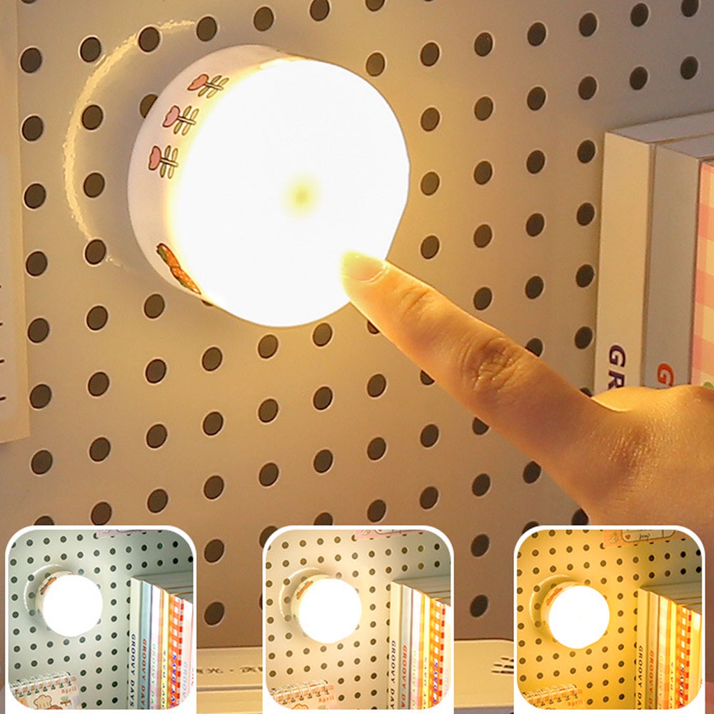 JJYY bedroom bedside lamp dormitory bedroom sleep removable adsorption unplugged lamp touchable nigh