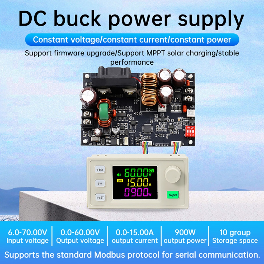 XY6015LV/XY6020LV DC Adjustable Buck Module 900W/1200W LCD Screen Buck Power Supply Constant Voltage