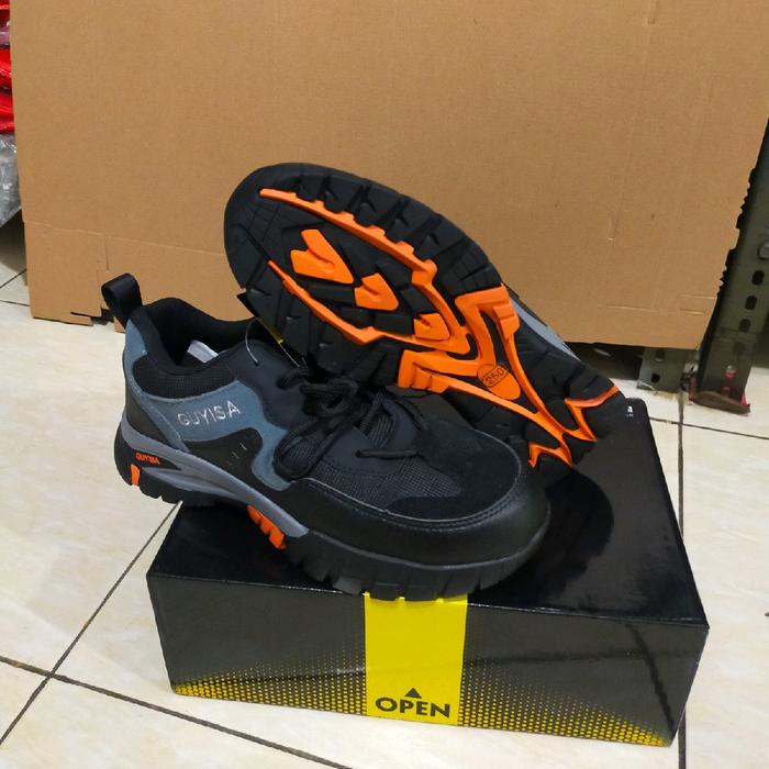 Sepatu Safety Sporty Guyisa 121 Ujung Besi Pria Wanita Shoes Santai Kerja