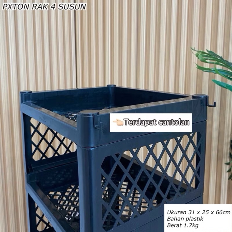 Termurah Pxton Rak Yoyo 4 Susun Jumbo Dan Standar Rak Plastik Serbaguna 4 Susun Rak Yoyo 4 Tingkat