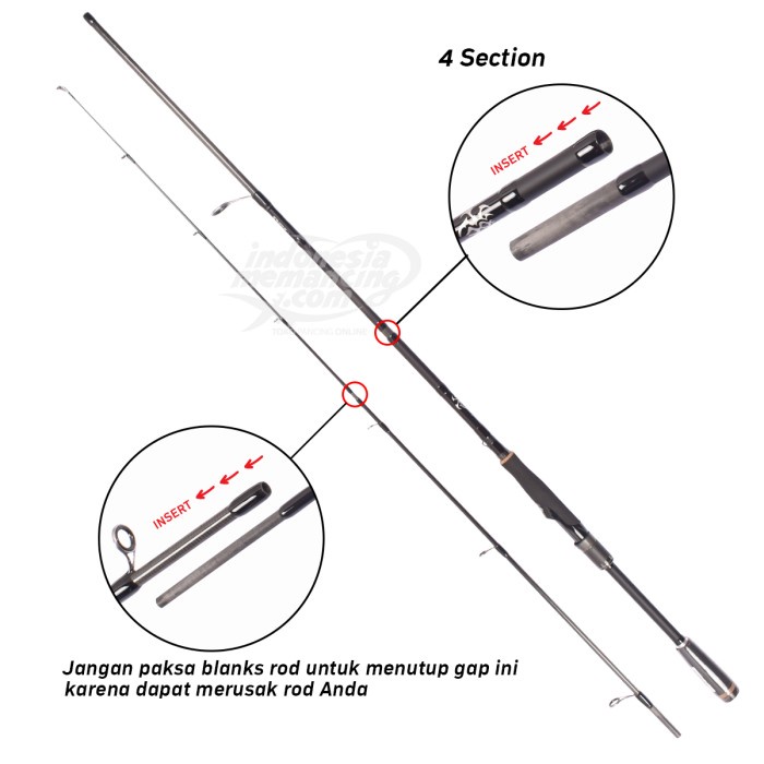 Joran Spinning Daiwa Tatula Travel Rod - 704 MHS IndonesiaMemancing