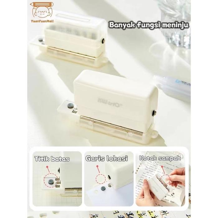 

HOT SALE! A4 A5 B5 6 lubang Mini Pembolong Kertas / Pelubang Kertas Kecil / Paper Punch-YuanYuan