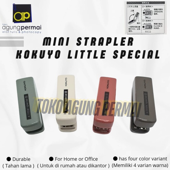 

TERLARIS! Stapler Kokuyo Mini Little Special Series