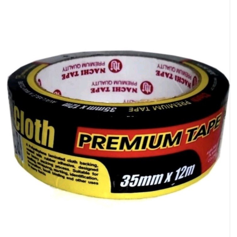 

Lakban Hitam / cloth tape nachi 35 mm