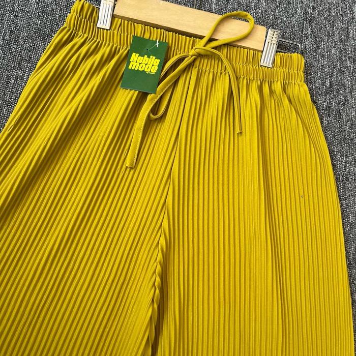 50 dapat 4 pcs Kulot plisket lidi Celana Panjang Karet Melar Wanita