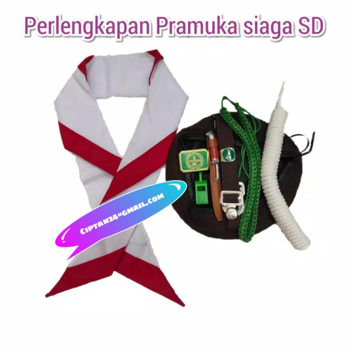 

set lengkap alat/peralatan pramuka siaga sekolah anak SD Kode 671