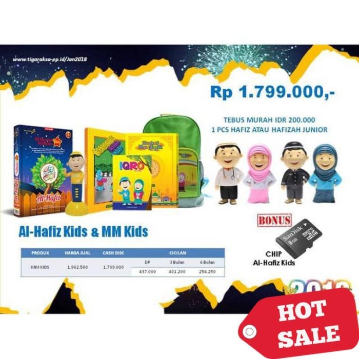 

Mushaf Maqamat for Kids MMKids +Mushaf Alhafiz dan Chip+Hafiz Junior Kode 1230