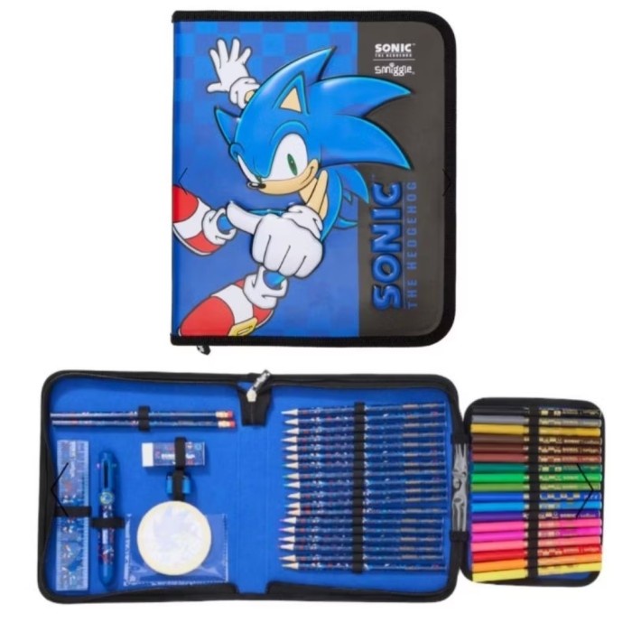 

Sonic Stationery Smiggle Pencil Case Gift Set/ Kado Alat Tulis Kode 1418