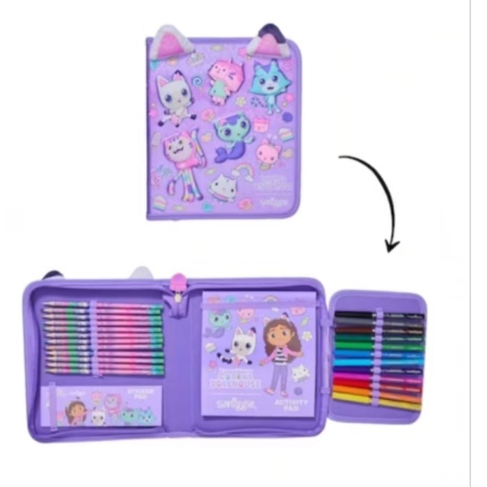 

Stationery Set Gabby Cat Smiggle/ pencil Case Set/ Kado Kode 948