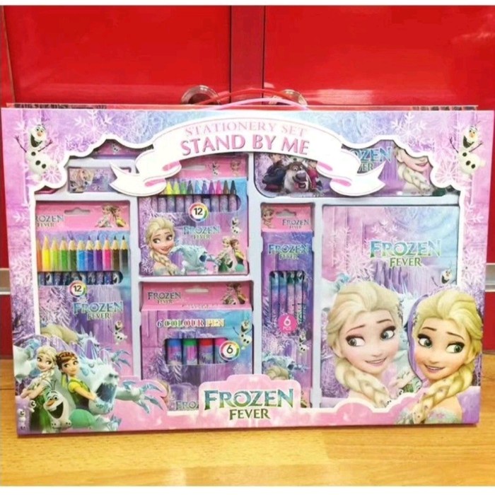 

Paket alat tulis set frozen stationery set karakter frozen Kode 1074