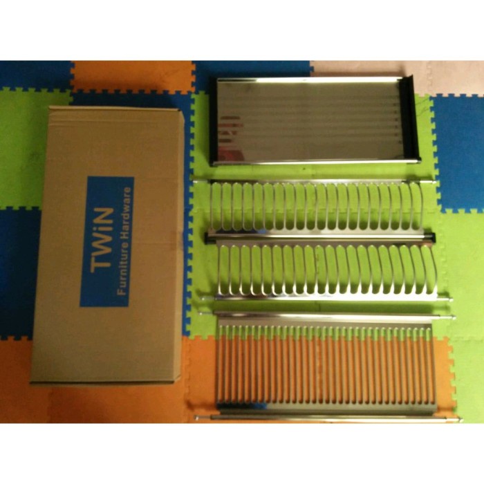 RAK PIRING STAINLESS 60 CM TWIN