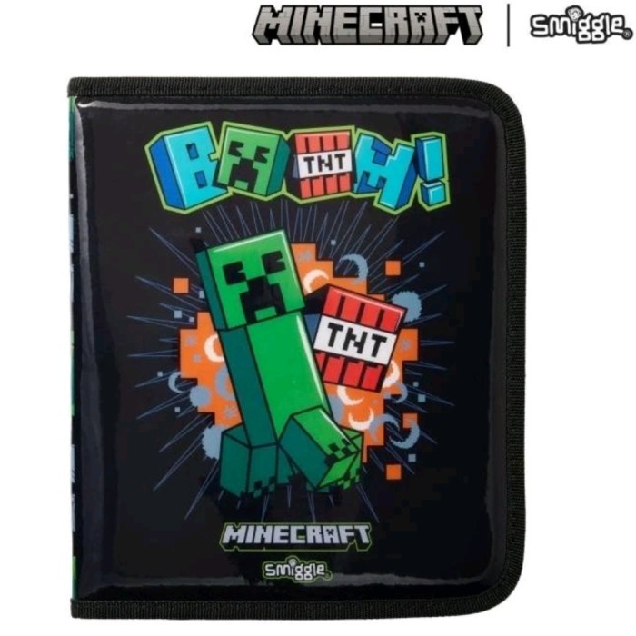

Smiggle Zip It Minecraft/Minecraft Stationery/Kado/Alat tulis Set Kode 1159