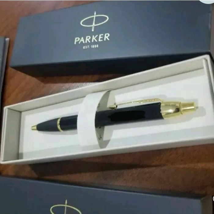 

Bollpoint Parker Original Black Gold Clip Gratis Grafir Nama Stationery Alat Tulis Kode 894