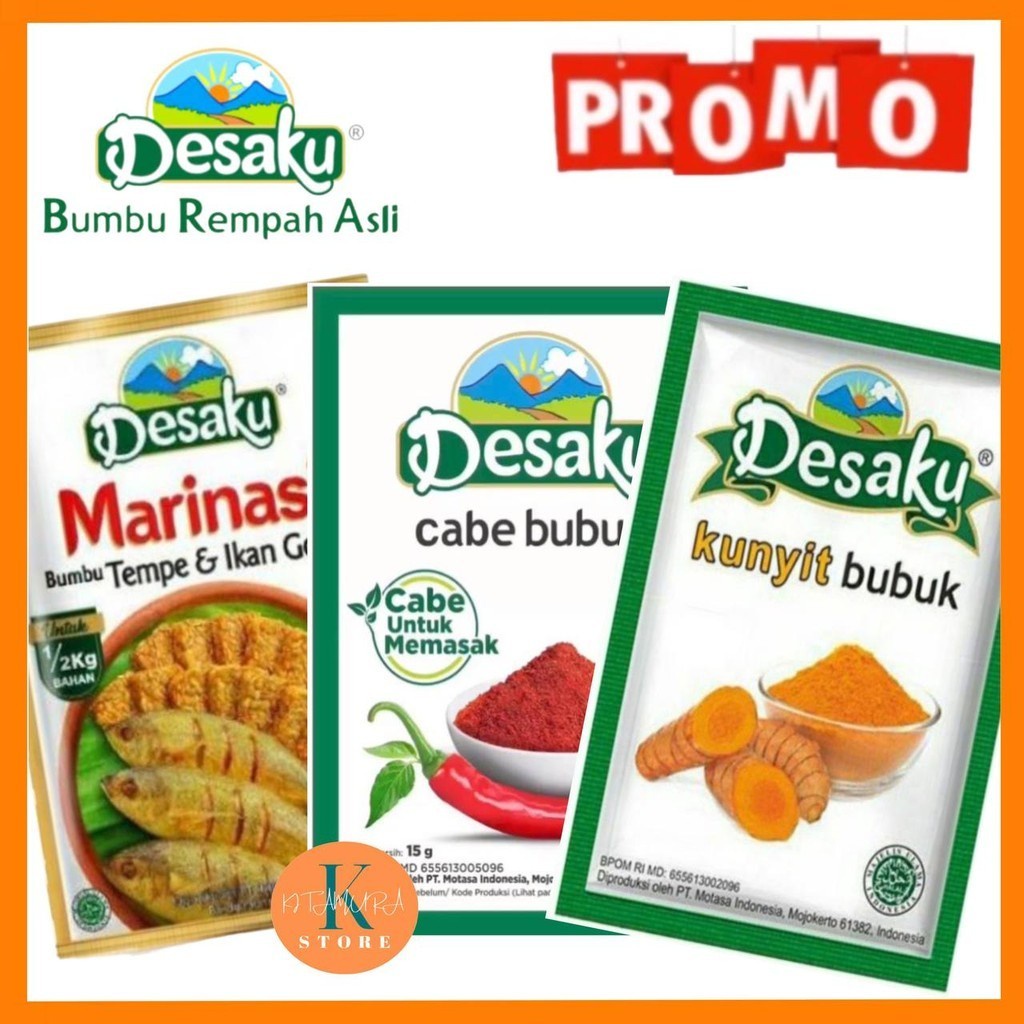 

HJE Marinasi Bumbu Racik Instan Desaku 15gr 1Pcs Tempe dan Ikan Goreng Bumbu Jadi Praktis